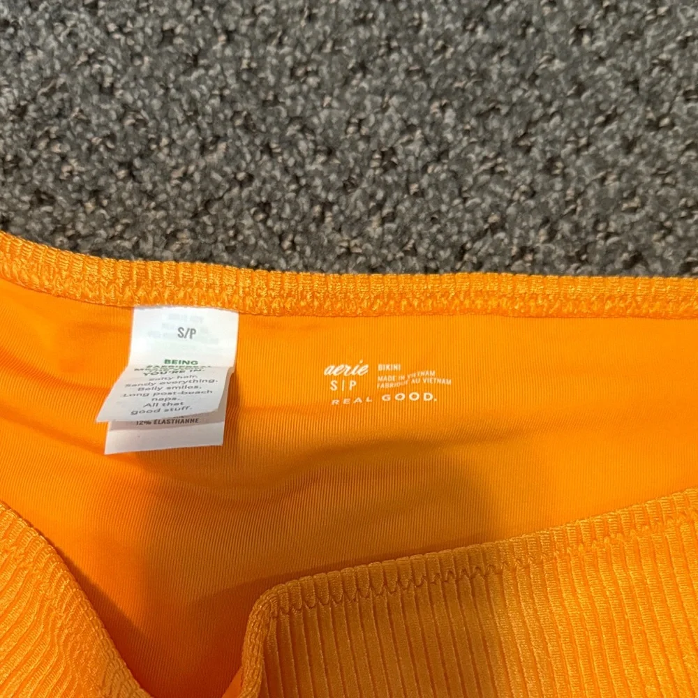 Aerie Women's Bright Orange Bikini Bottom - Picture 2 of 3